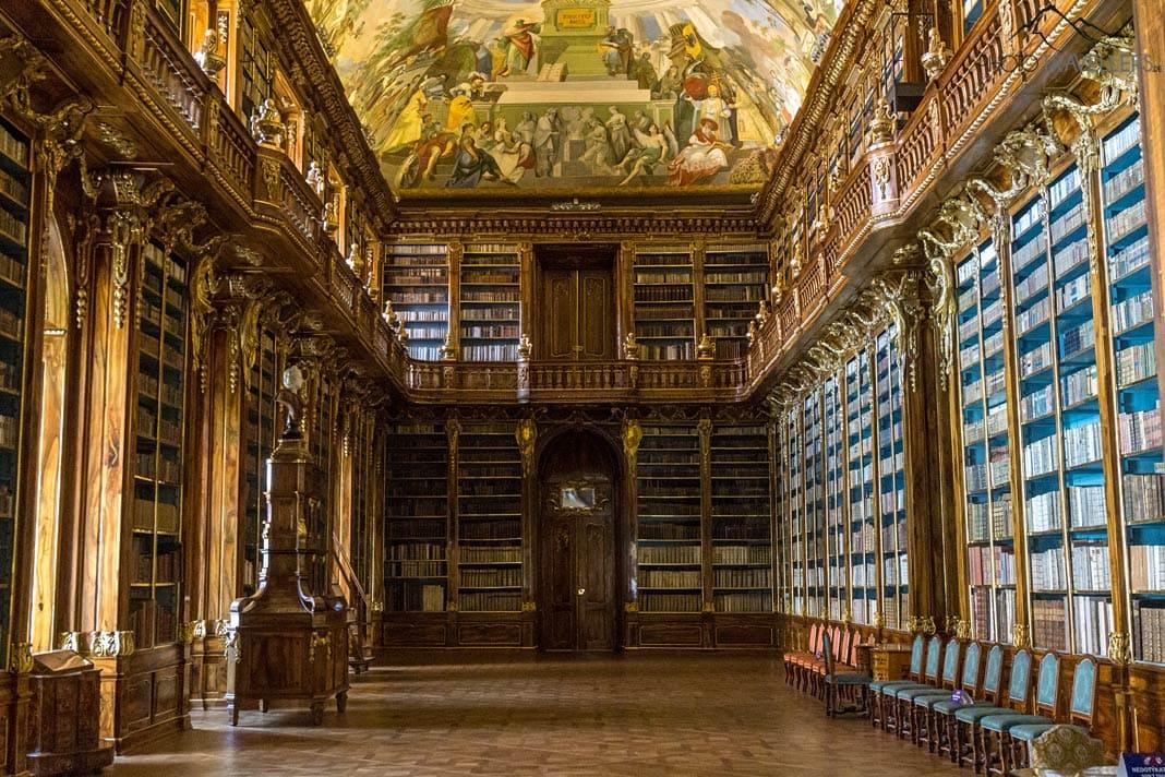 A Sala Filosófica da Biblioteca Strahov em Praga
