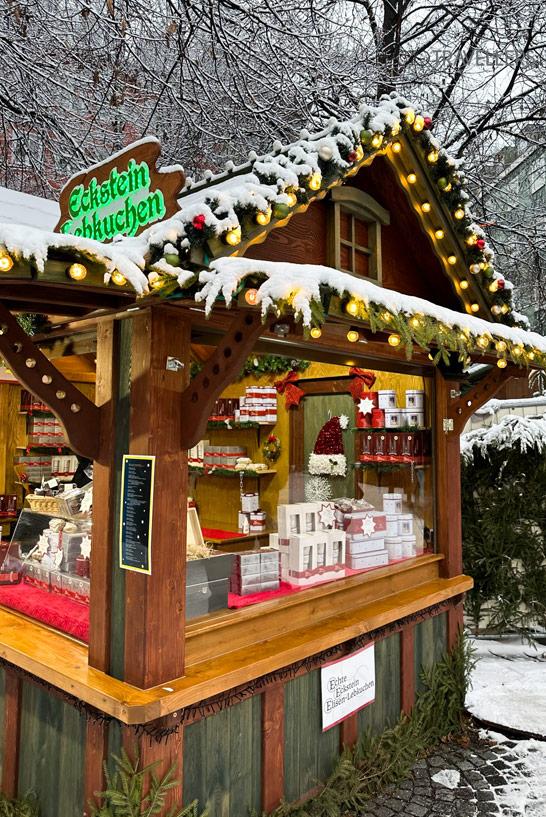 Une cabane au marché de Noël de Haidhausen à Munich