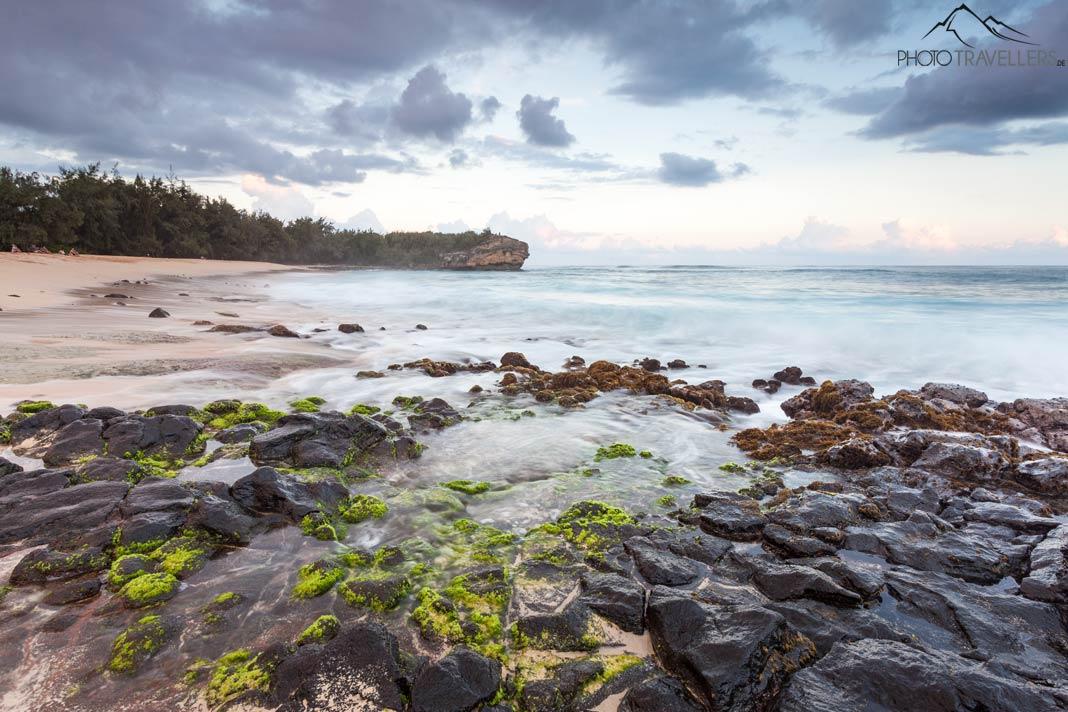 A Praia Shipwreck's em Kauai à noite