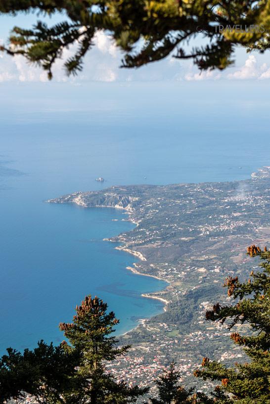 La vue depuis le premier point de vue sur l'Enos