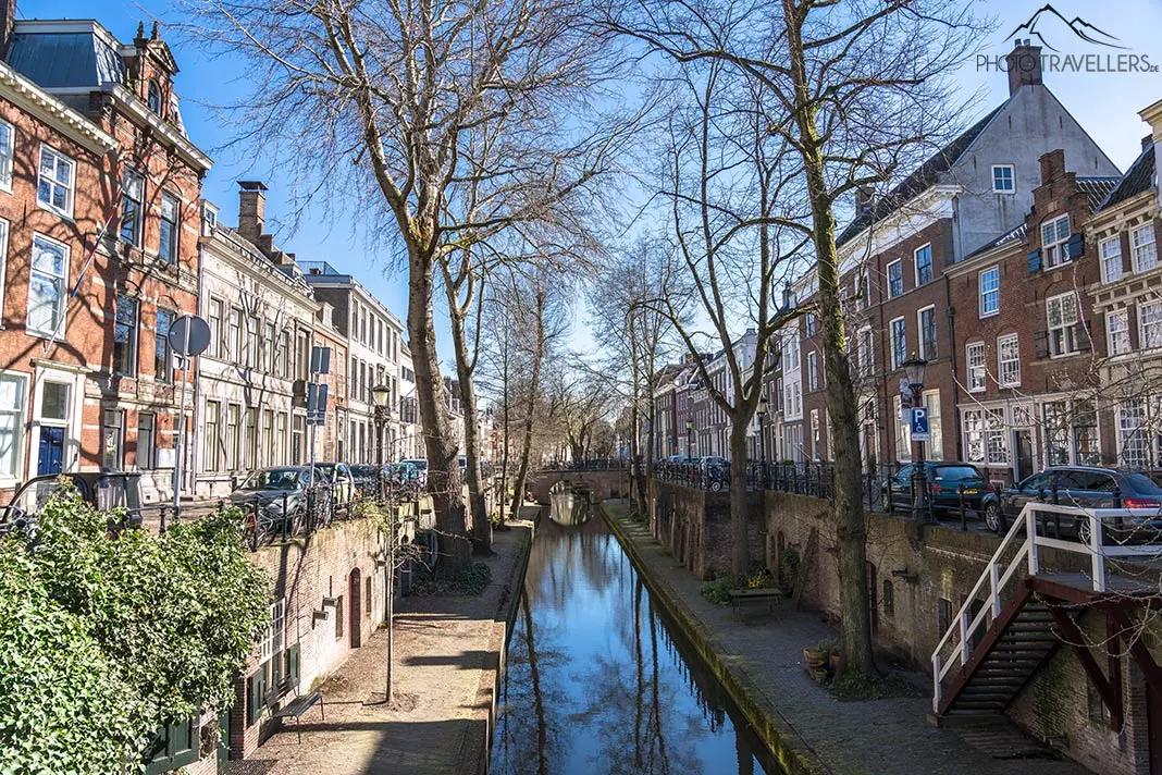 La vue sur la Nieuwegracht à Utrecht