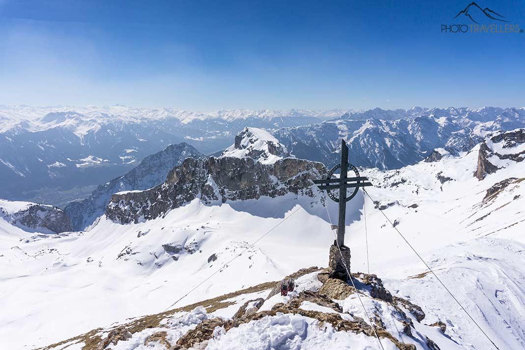 O pico nevado da Rofanspitze