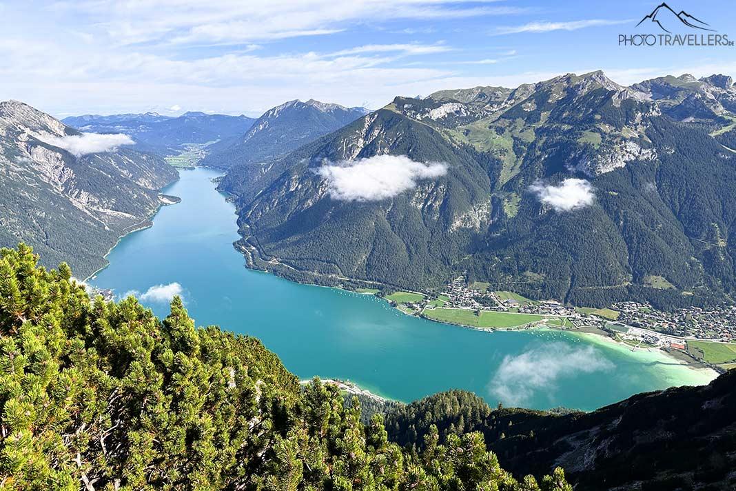 A vista do pico Bärenkopf sobre o Achensee
