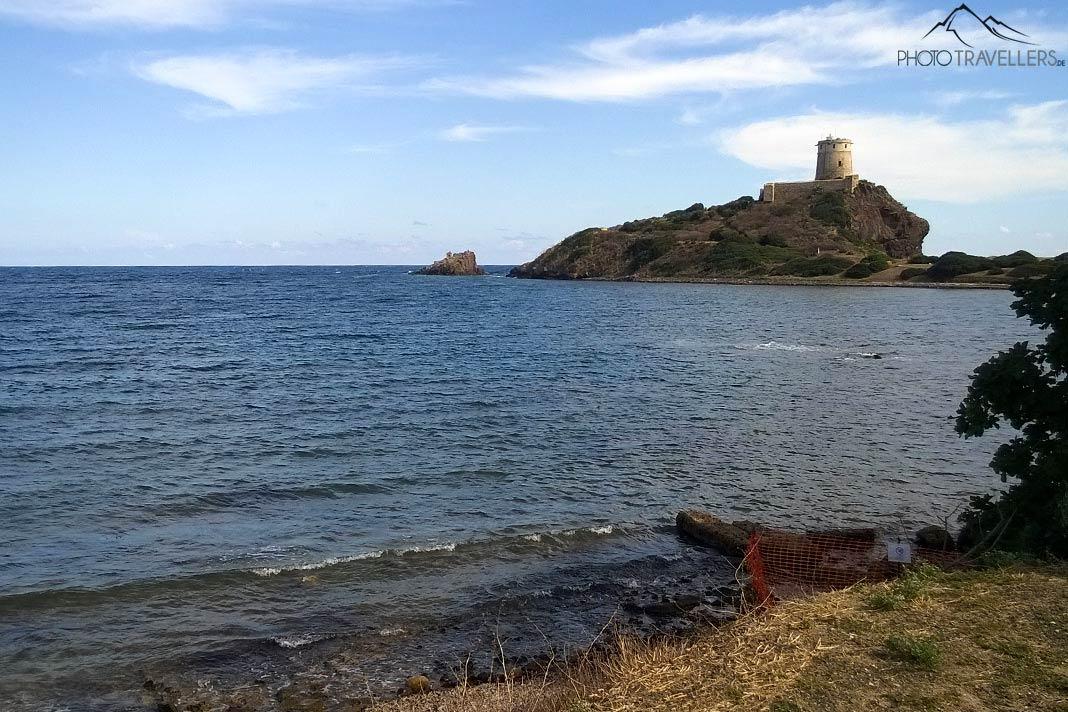 La torre de vigilancia de la antigua ciudad de Nora