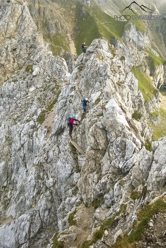 Klettersteig sur le Mittenwalder Höhenweg