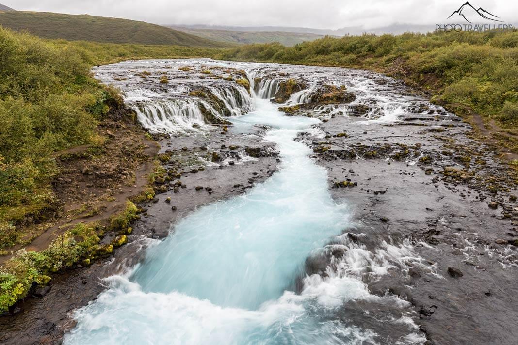 La cascade Bruarfoss en Islande