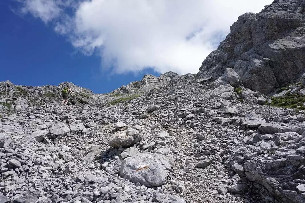 Gravats sous le sommet du Wannig