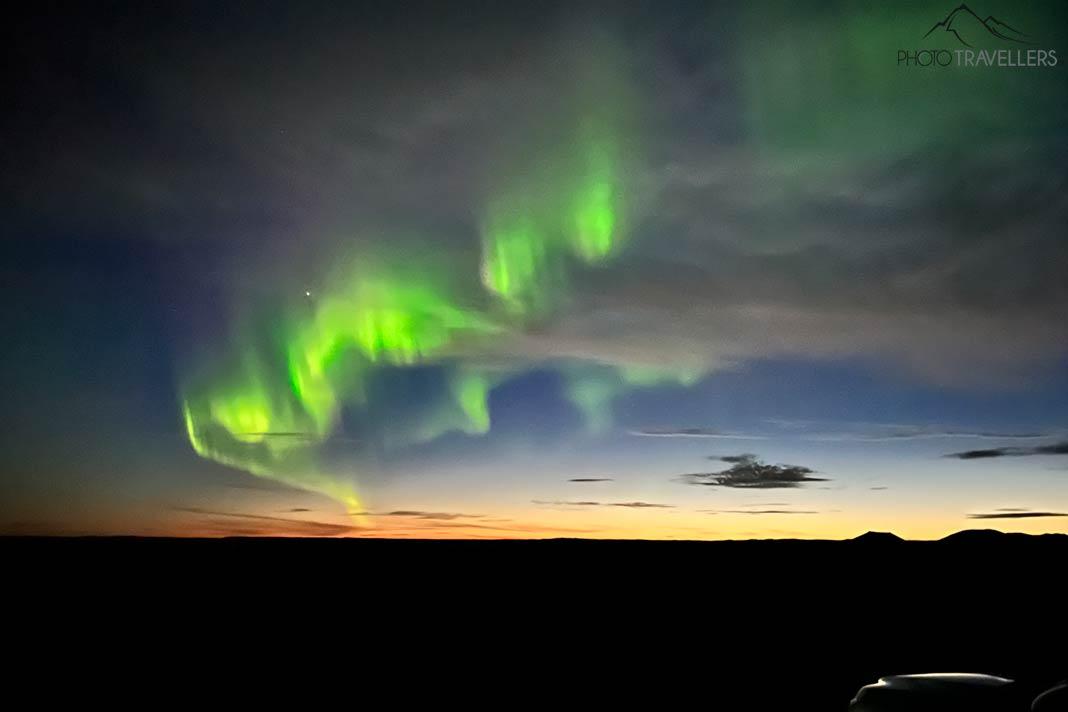 Aurores boréales au-dessus de l'Islande