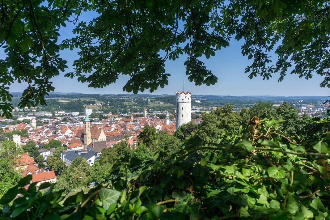 La vue depuis la Veitsburg sur Ravensburg
