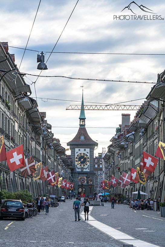 Vue de la Kramgasse à Berne 
