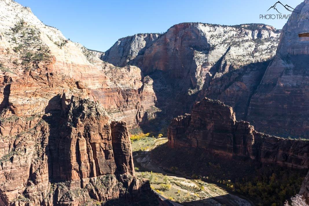 La vue depuis Scout's Overlook dans le canyon de Zion