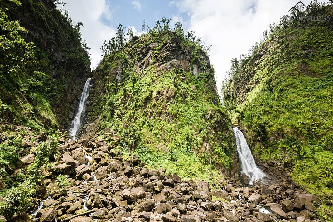 Las Trafalgar Falls en Dominica
