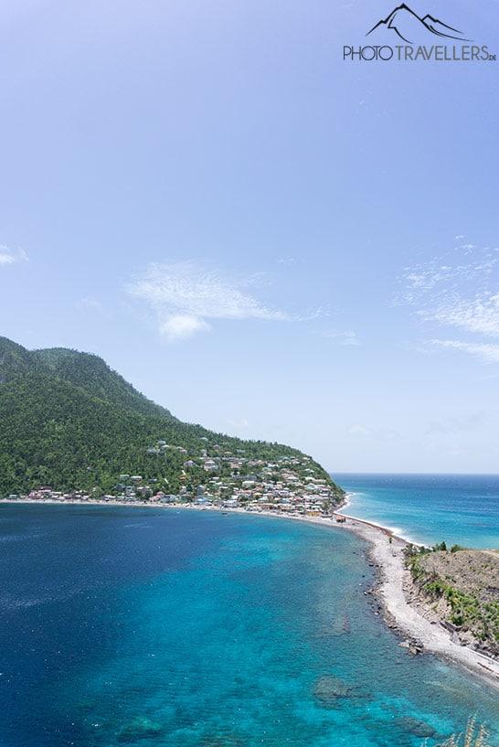 Scotts Head es el punto más al sur de Dominica