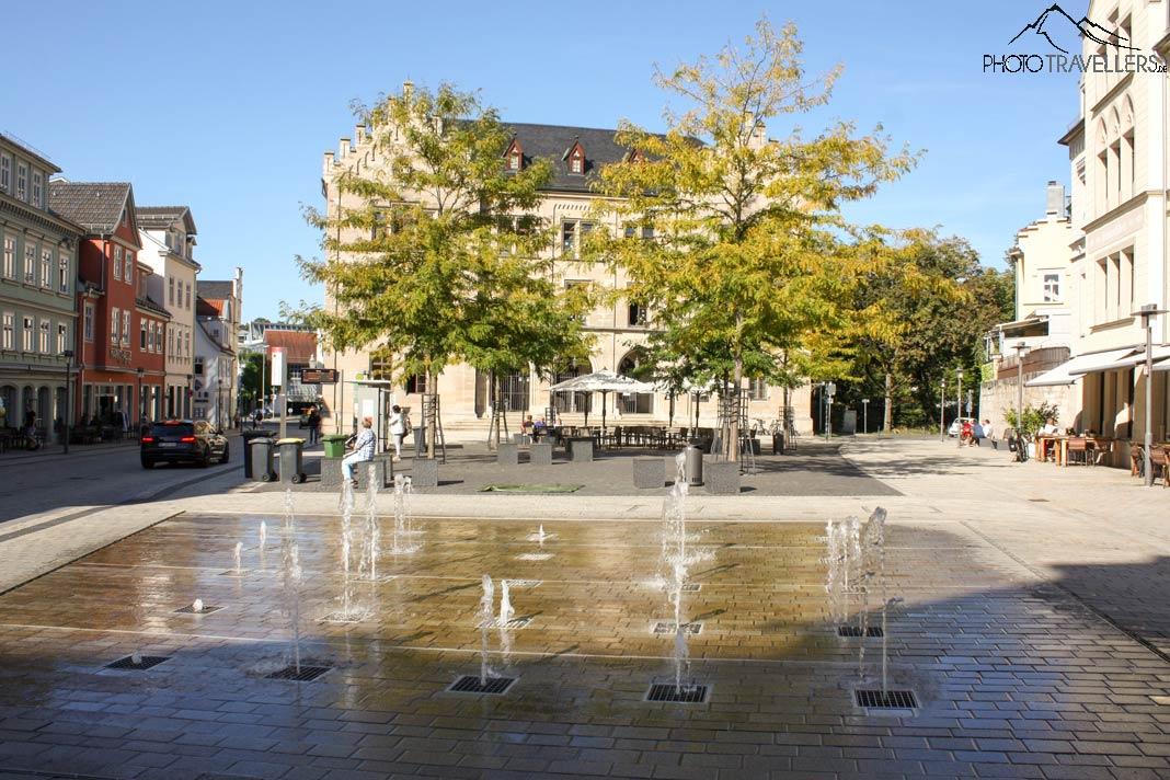 La place Albert avec la fontaine