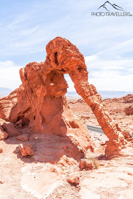 L'Elephant Rock dans le Valley of Fire State Park ressemble à un éléphant