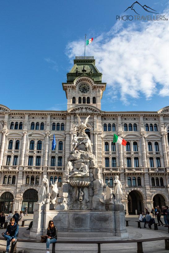La fontaine des quatre continents à Trieste
