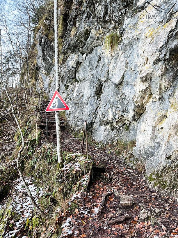 Le sentier des falaises au lac de Kochel