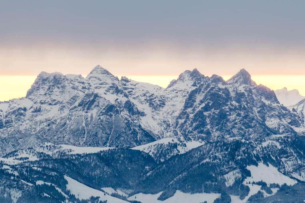 Lever de soleil sur le Wilden Kaiser