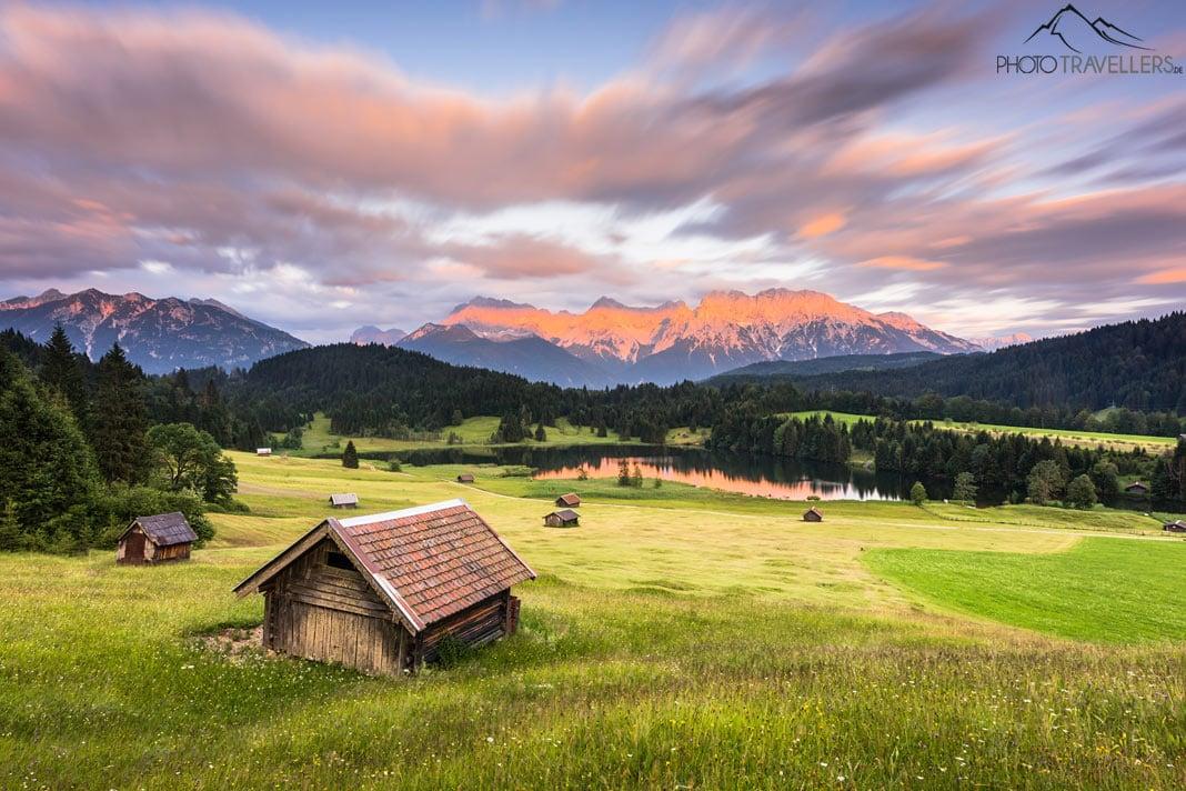 Geroldsee avec le massif du Karwendel