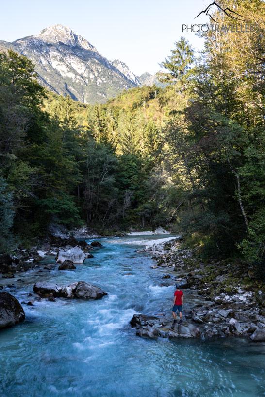 La vista del valle de Soča