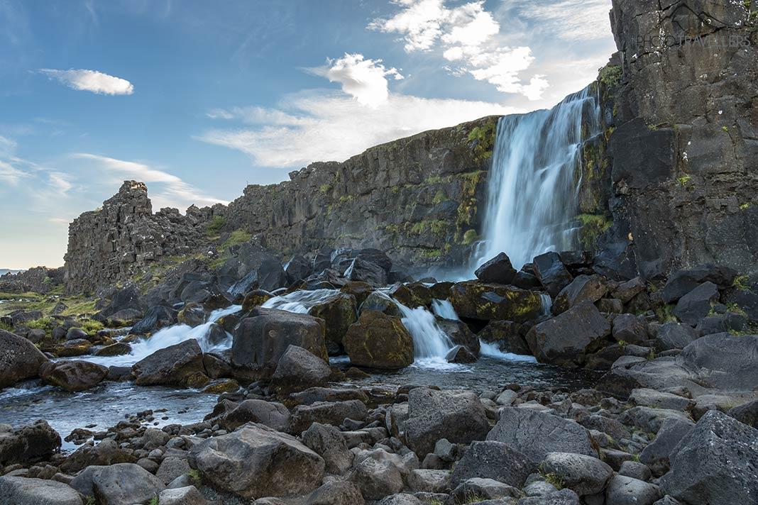 L'Öxarárfoss dans le parc national de Þingvellir en Islande