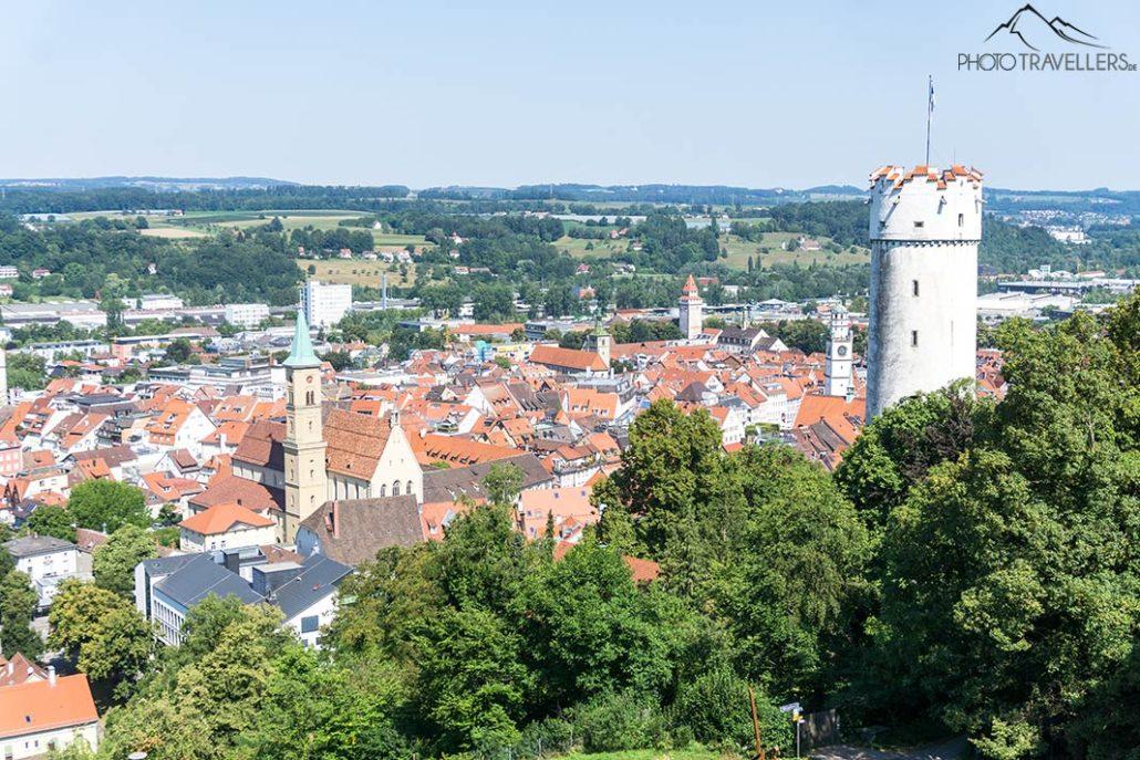 La vue du Veitsberg sur Ravensburg