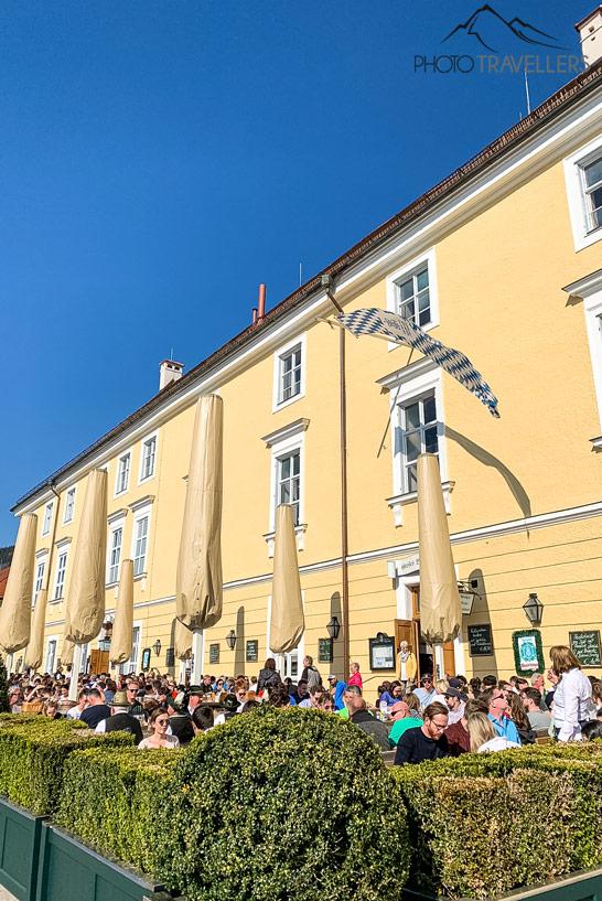 Le biergarten du Bräustüberl Tegernsee.