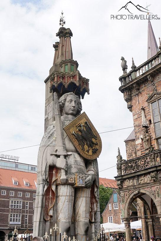 La statue du Roland de Brême sur la place du marché de Brême