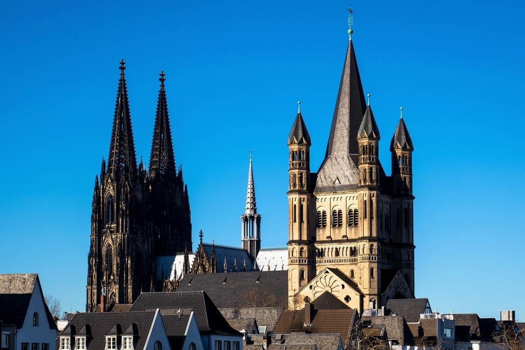 L'église Groß St. Martin et la cathédrale de Cologne