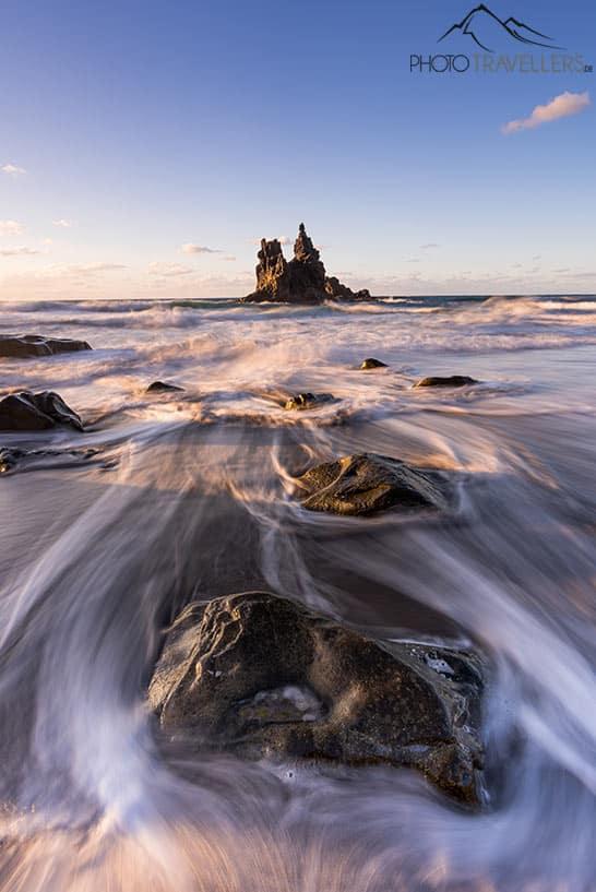 Une exposition longue à Playa de Benijo à Ténérife