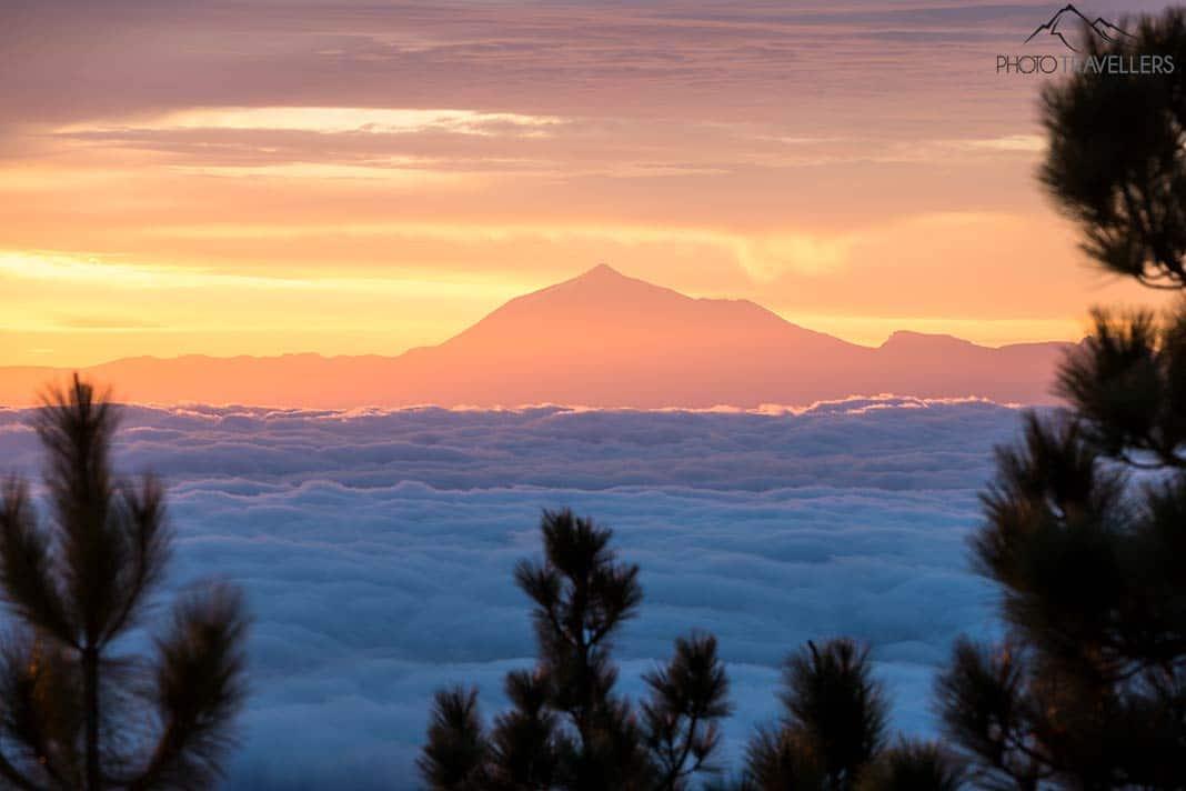 Vue du Teide au lever du soleil depuis La Palma