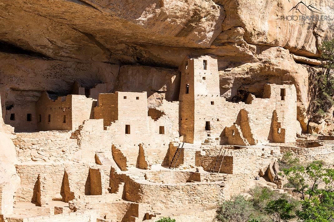 As impressionantes habitações no Cliff Palace no Parque Nacional Mesa Verde