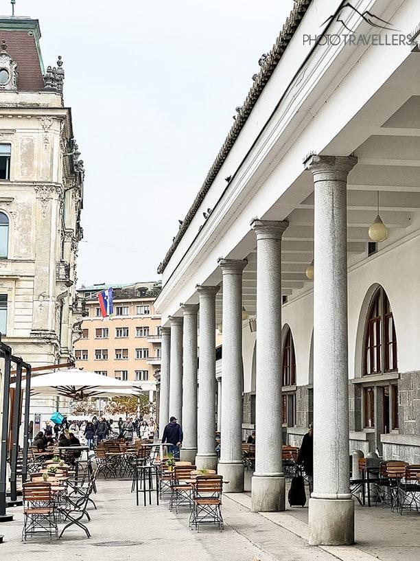 Les Arcades du Marché à Ljubljana