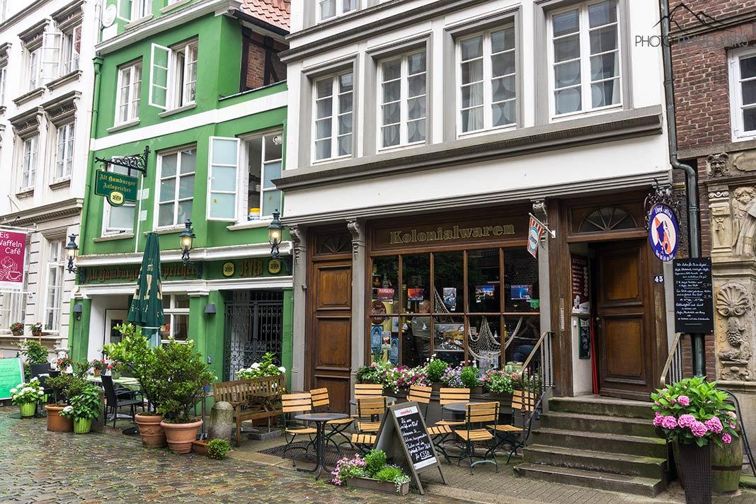 La Deichstraße es el último testimonio de las casas antiguas en Hamburgo