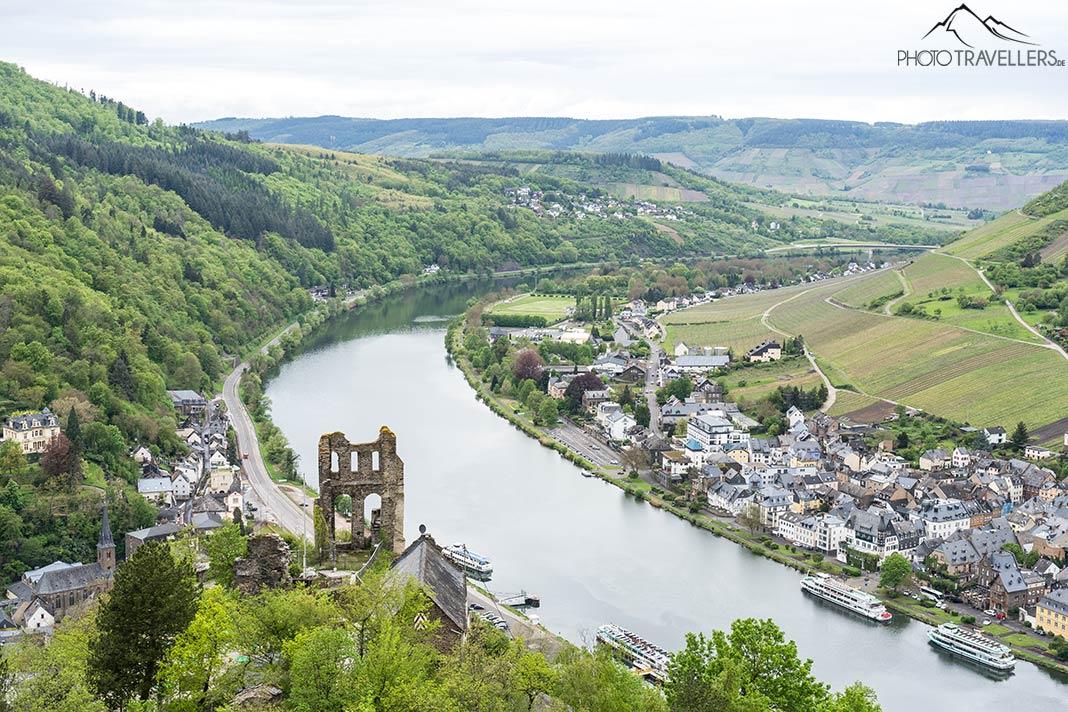Vista da Grevenburg sobre Traben-Trarbach