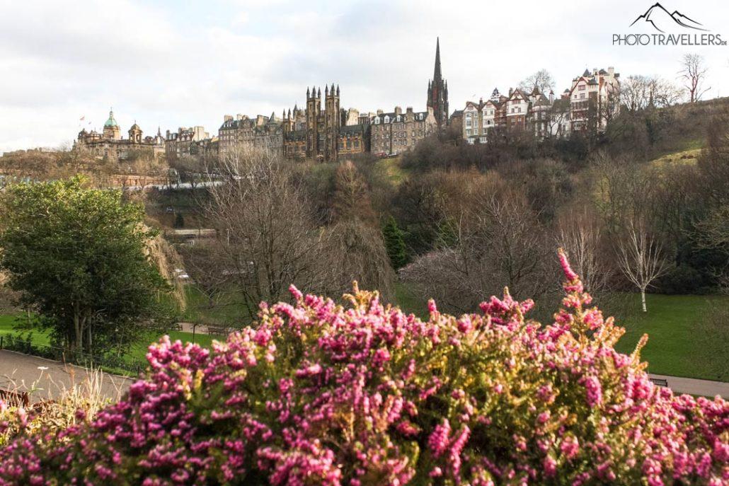 Vue sur les Princes Street Gardens