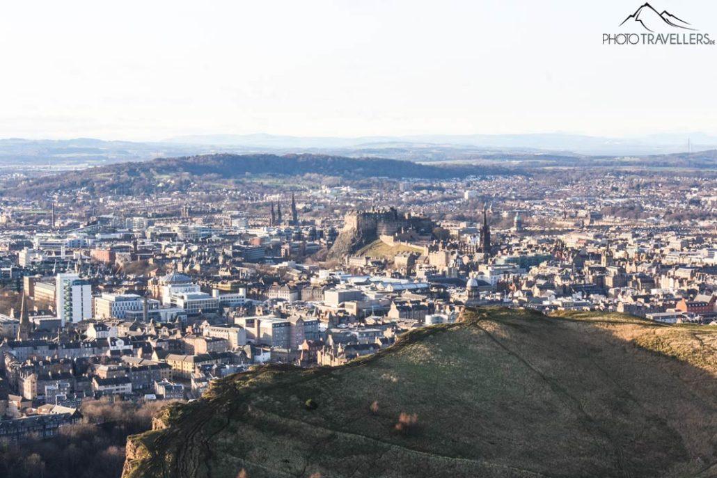 Vue du sommet d'Arthur's Seat