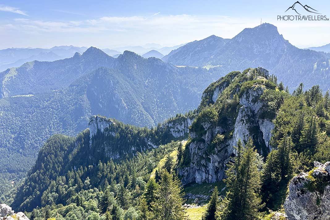 A vista do pico Breitenstein para o Wendelstein