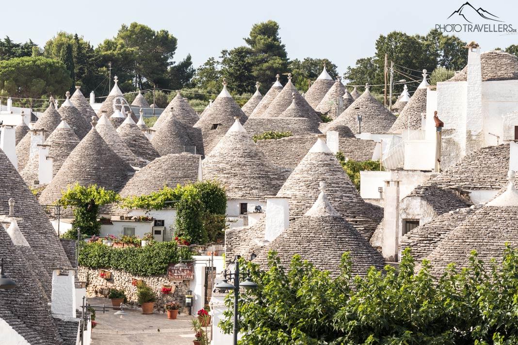 Vue d'Alberobello d'en haut