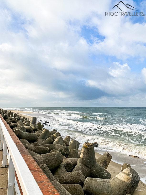 Vue depuis la promenade de Kurpromenade sur la plage Brandenburger