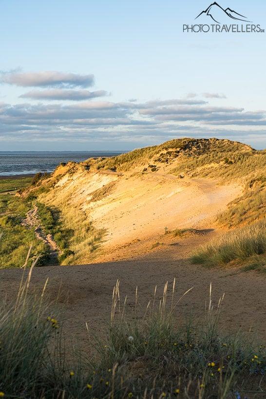 Le Morsum Kliff à Sylt à la lumière du soir