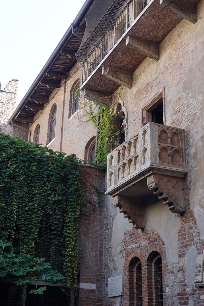 Le célèbre balcon de la Casa di Giulietta à Vérone