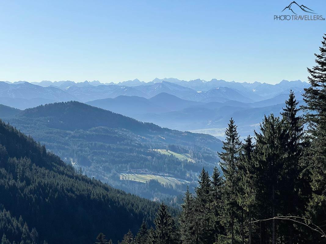 Vue dégagée sur les Alpes