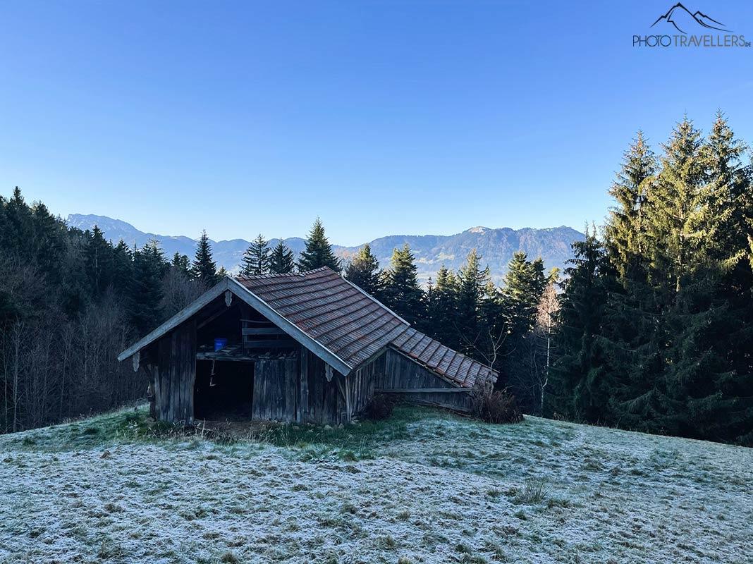 Une petite cabane en montagne