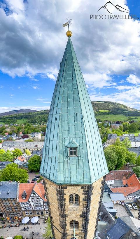 Vue de la Marktkirche Saint-Cosmas et Saint-Damien sur Goslar