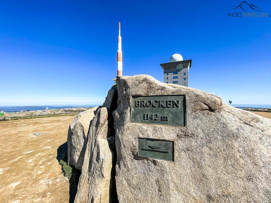 Le sommet de Brocken à 1 142 mètres