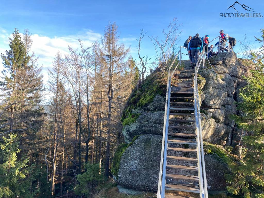 Escaleras en el Ochsenkopf