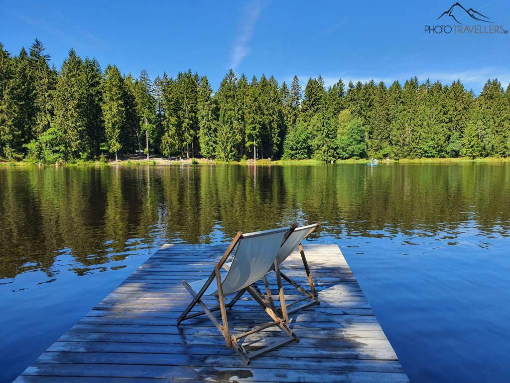 El lago Fichtelsee en verano