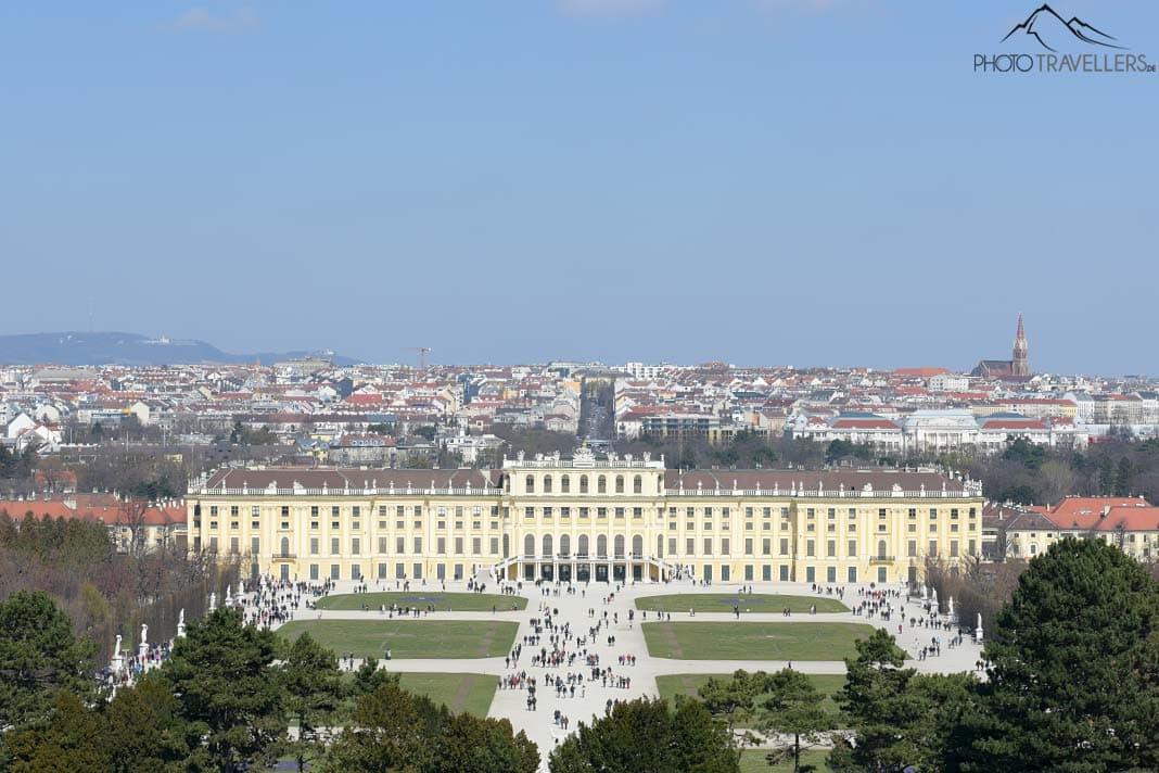 Vista do Palácio de Schönbrunn