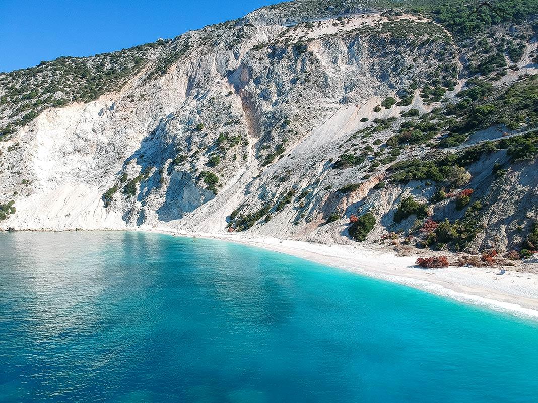 Falaises à Myrtos Beach